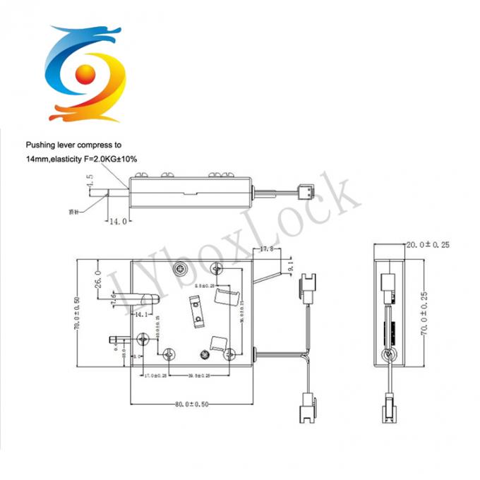 Gym Storage Solenoid Electronic Cabinet Lock Magnetic 12V DC Voltage 1