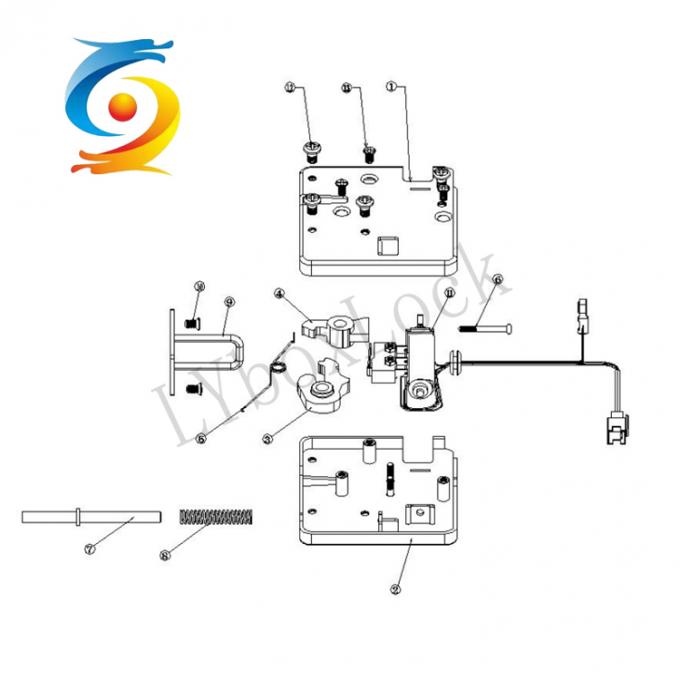 Stainless Steel Solenoid Cabinet Lock Electronic Control System 1