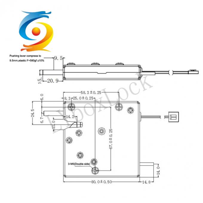 Customizable 3v 5v 24v motor lock magnetic locks For Vending Machine parcel cabinet lock for gym library apartment 2