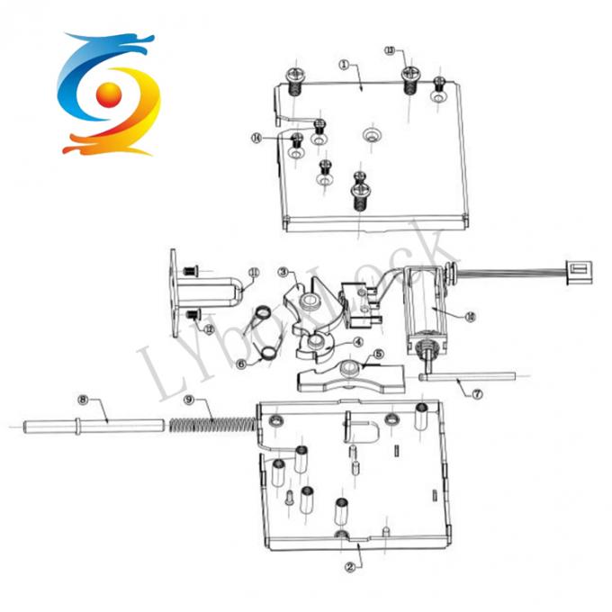 Cabinet Electric Solenoid Lock 24V Intelligent For Parcel Delivery Locker 1