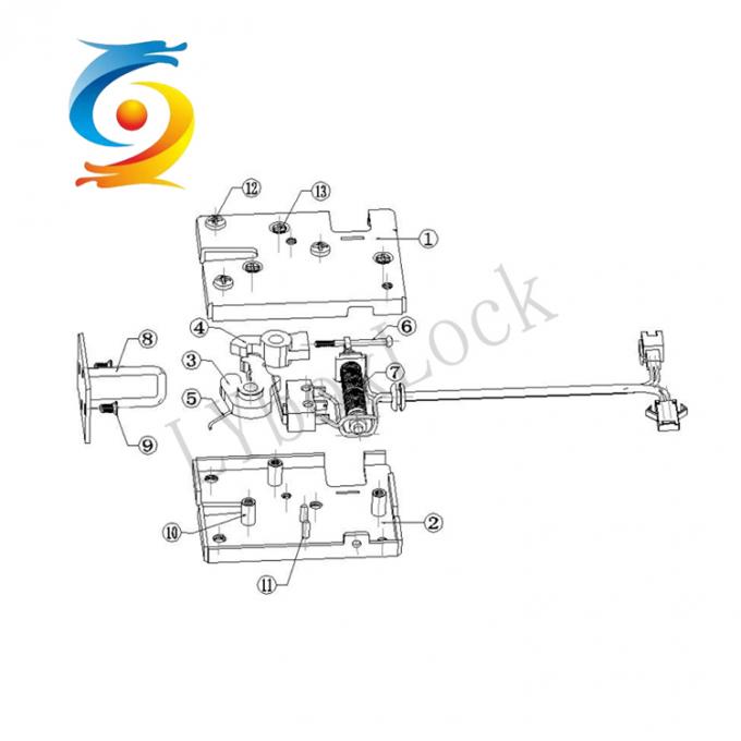 Electrical Smart Locker Lock Anti Shoke For Fresh Food Delivery Locker 2