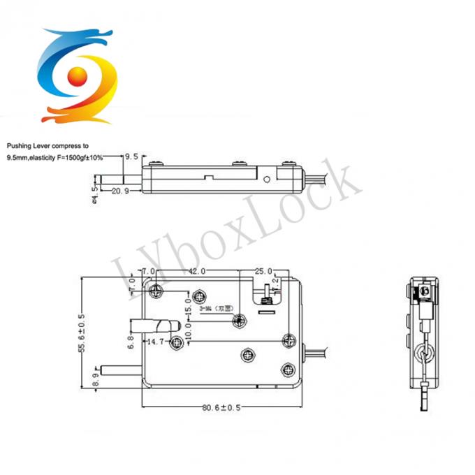Smart Electric Cabinet Door Lock 24V Silver Vending Machine Lock 1