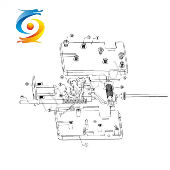1A 24V Magnetic Solenoid Lock Smart Delivery Storage Cabinet Locks 1