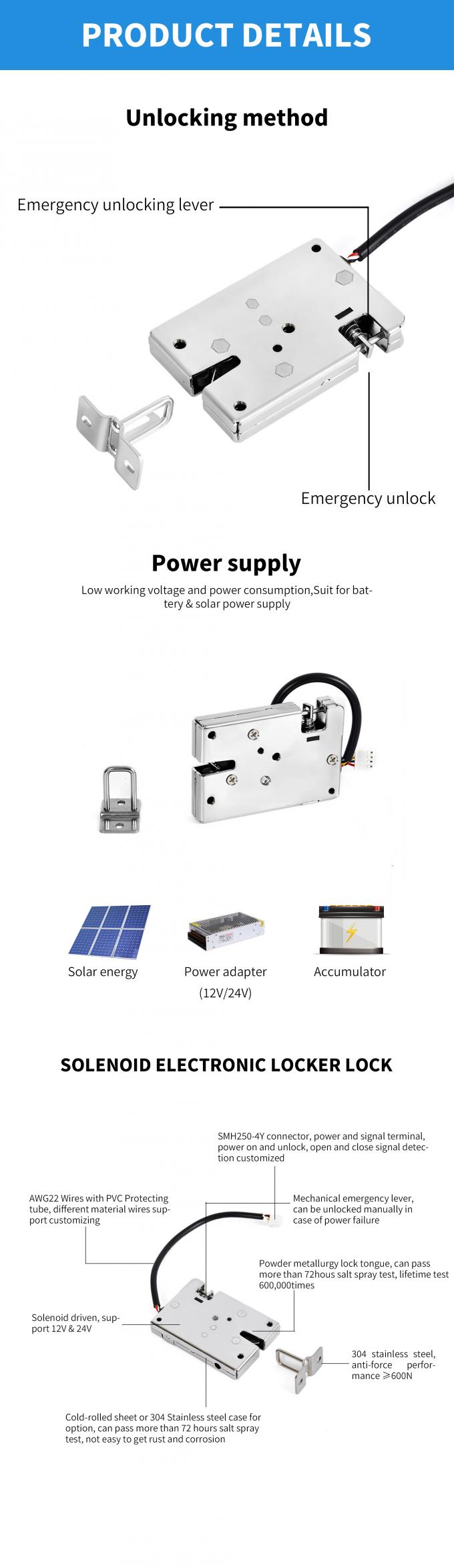 Factory Electronic locker lock for Parcel Smart Cabinet Door Lock OEM ODM 12V 24V 0