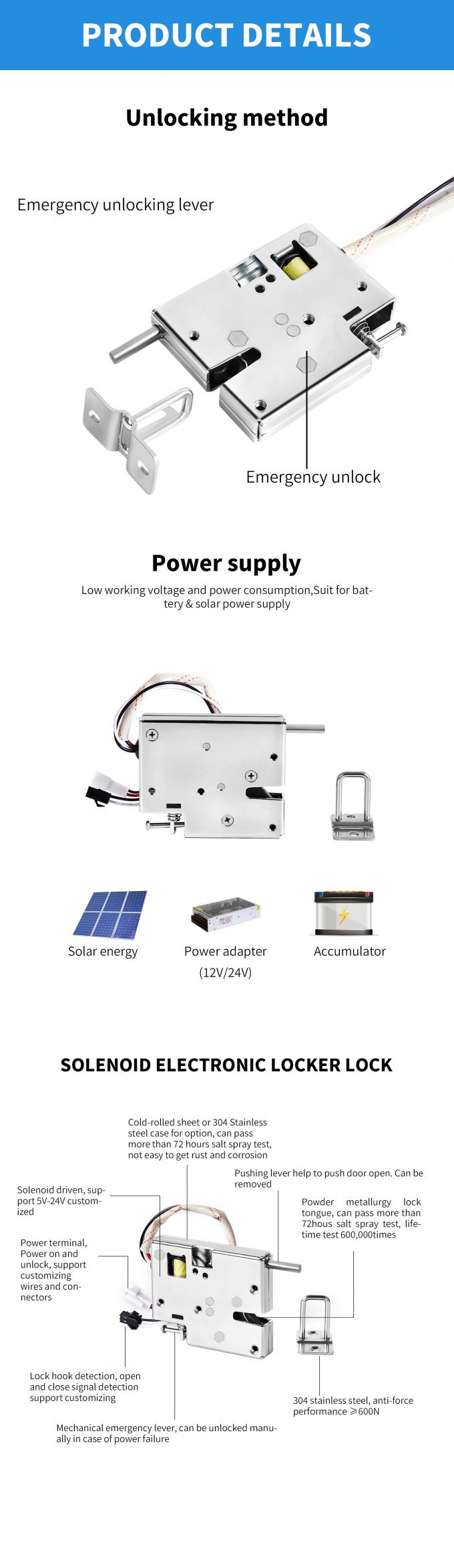 Factory Customizable Parcel Cabinet lock for Smart Outdoor delivery Locker vending machine locks 0