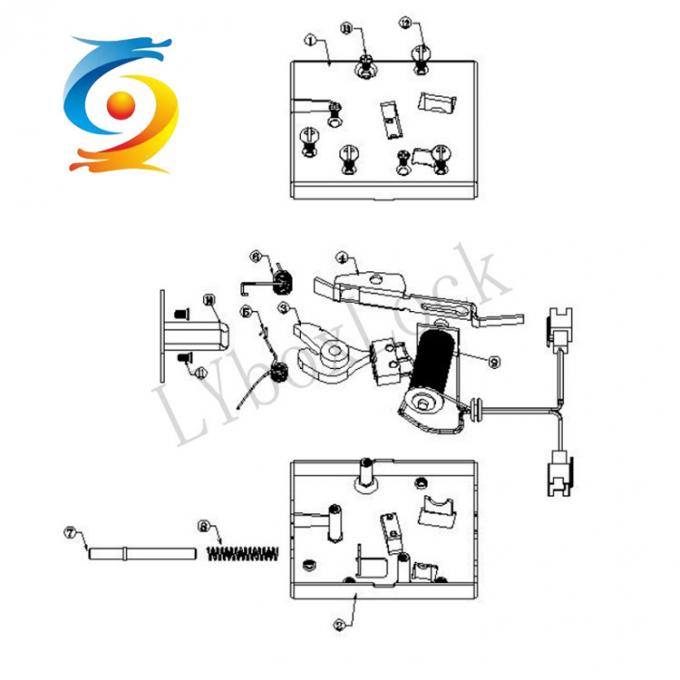 Smart Magnetic Electric Solenoid Lock Stainless Steel SM Connector 1