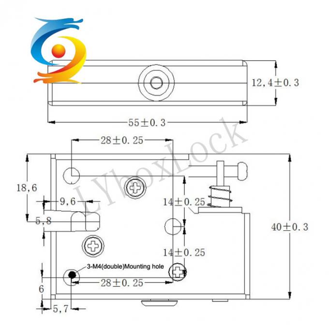 OEM Electric Latch Lock Anti Pry Electromagnetic Lock DC 12V 1