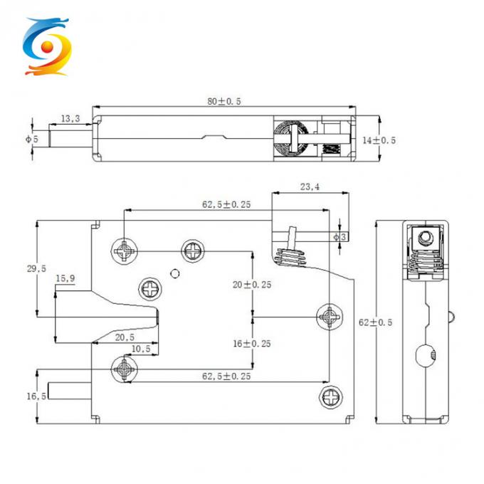 OEM / ODM 12V Solenoid Lock Factory Silver For Power Exchange Cabinet 0