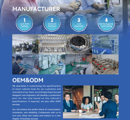 OEM ODM 304 Steel Hidden Electrical Magnetic Lock For Smart Locker Cabinet